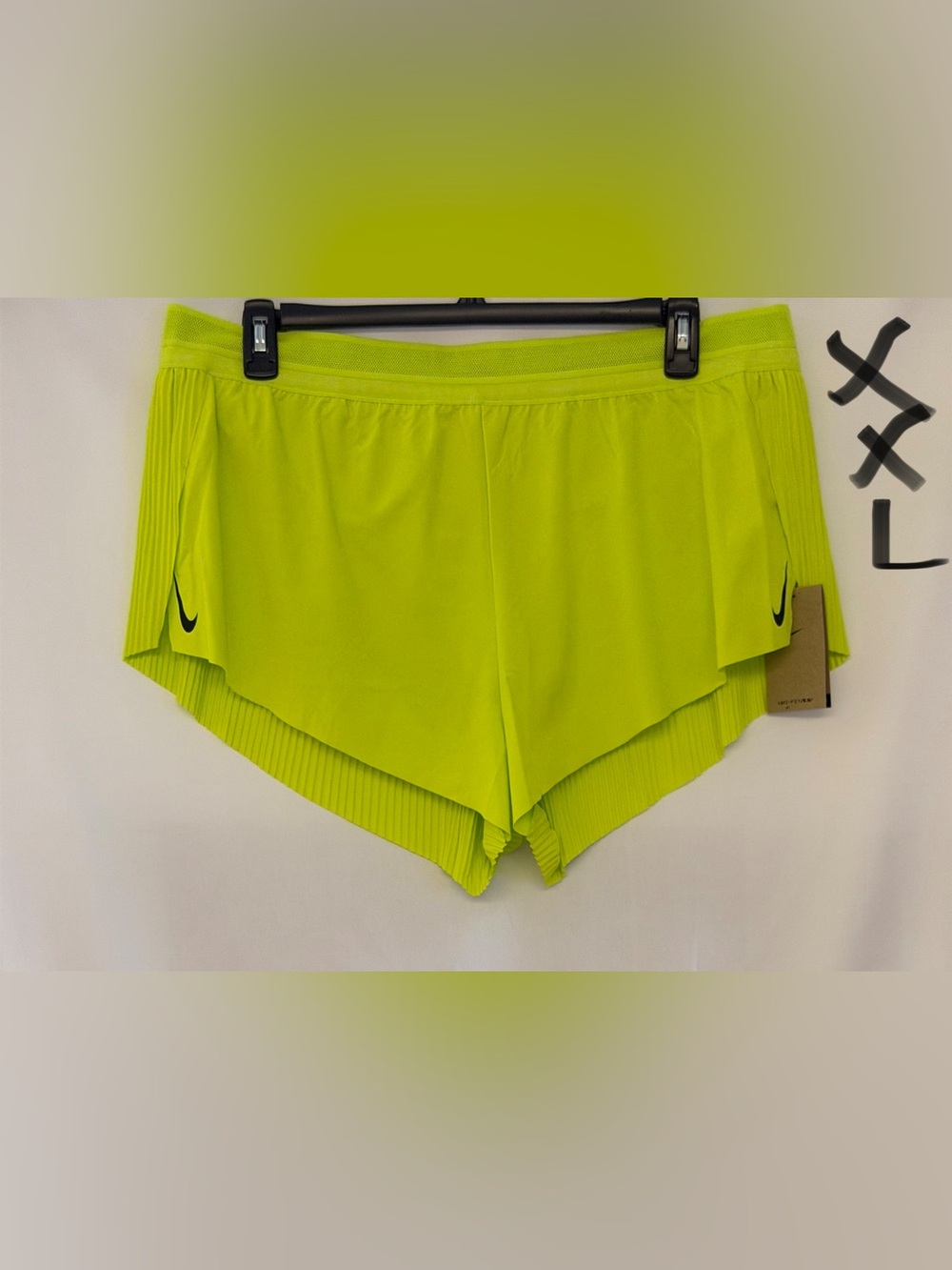 Nike Women's Bright Lime Performance Running Shorts